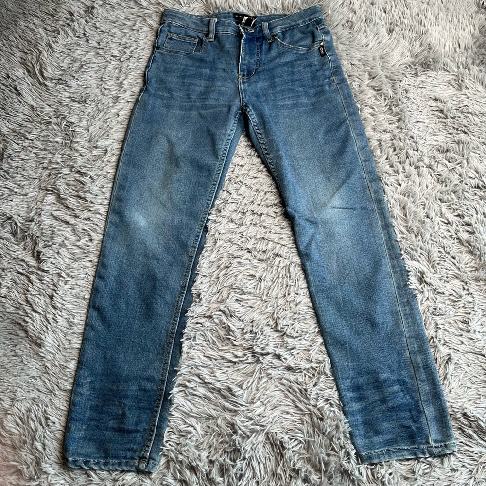 Silver Jeans Boys Size 16 Nathan Straight Leg Adjustable Waist Denim Blue